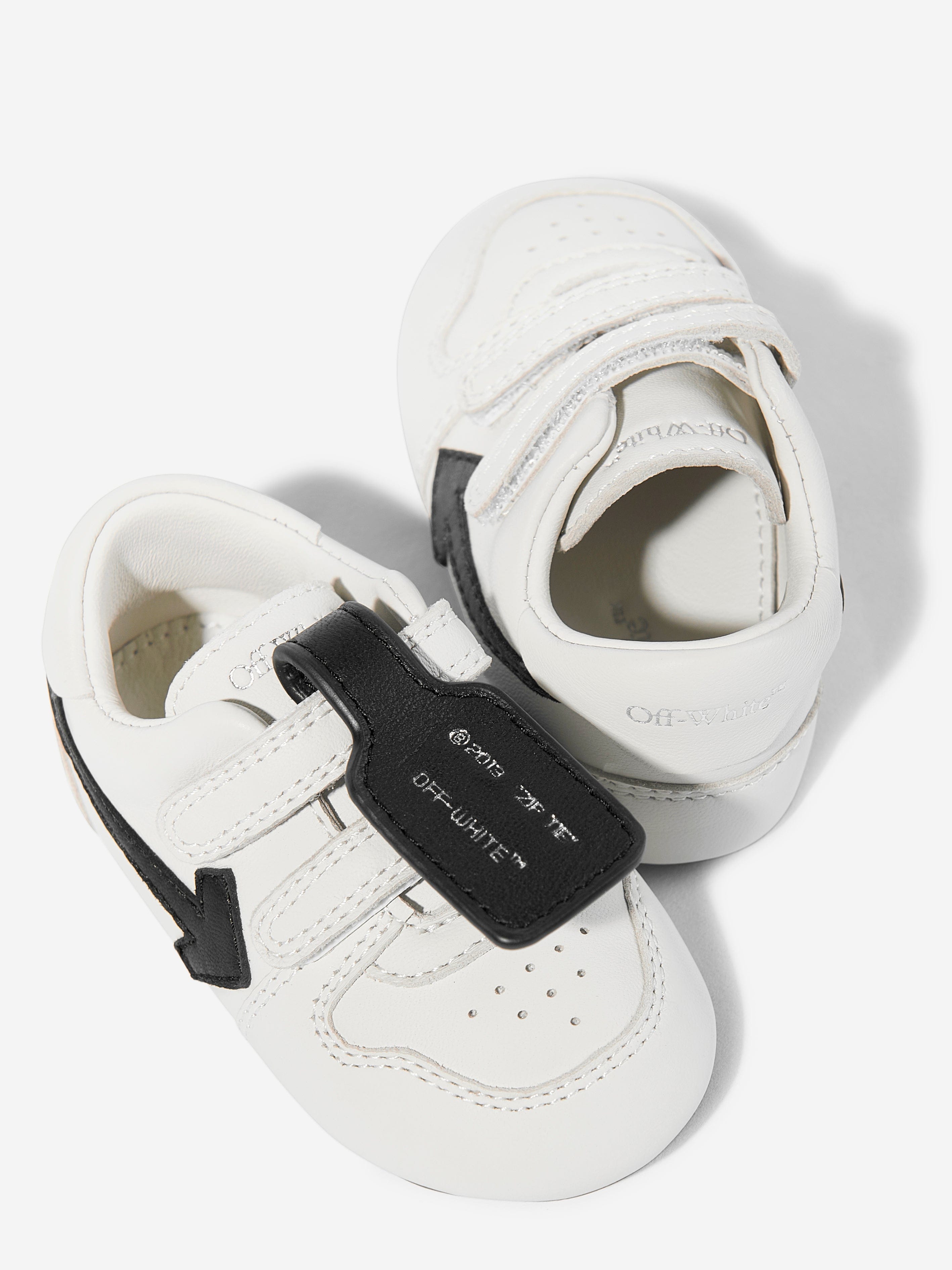 Baby Leather Casual Sneakers in White - Soft & Comfortable First Walkers for Infants - Perfect for Outdoor Play, Park Visits & Special Occasions