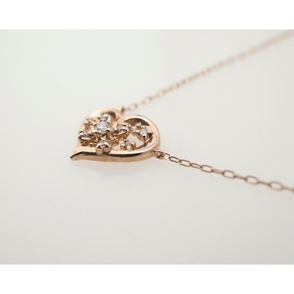 4℃ Diamond Heart Pendant Necklace - 10K Rose Gold Women's Jewelry | Vintage Luxury Necklace for Anniversary, Valentine's Day Gift & Special Occasions