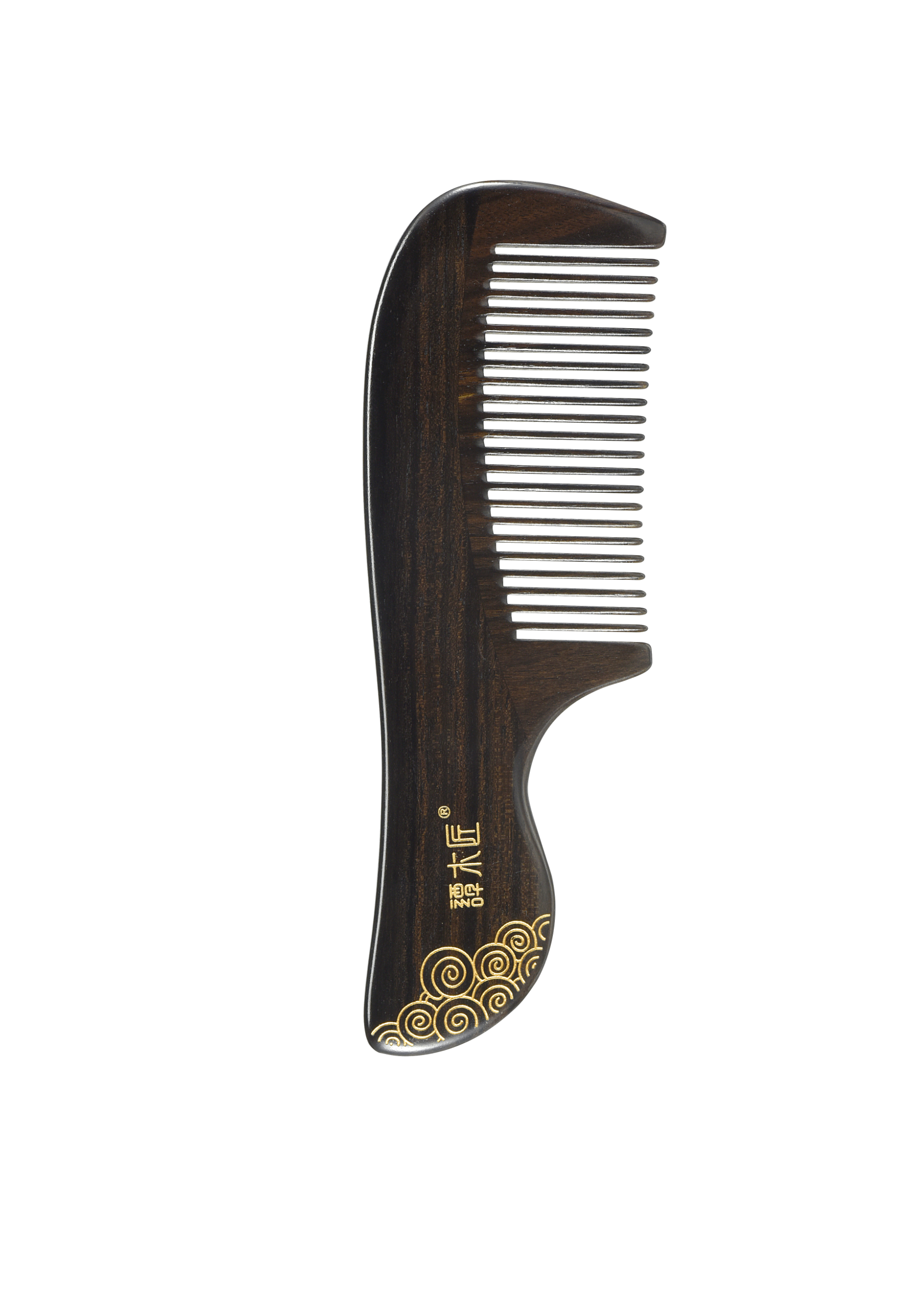 Ebony Wood Hair Comb for Women - Handcrafted Detangling Comb for Natural Hair, Curly Hair & Extensions - Perfect for Styling, Grooming & Salon Use