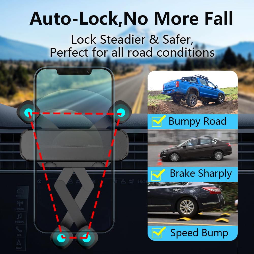 Universal Car Phone Holder Mount for Land Rover & Range Rover 2022-2023 Models - Auto Accessories Interior Decoration - Smartphone Bracket for Safe Driving & Navigation