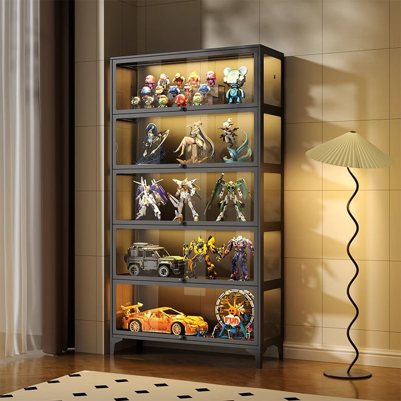 Premium Display Cabinet for Collectible Toys & LEGO 1:8 Scale Model Cars - Perfect for Showcasing Your Valuable Collections in Living Rooms, Offices, or Game Rooms