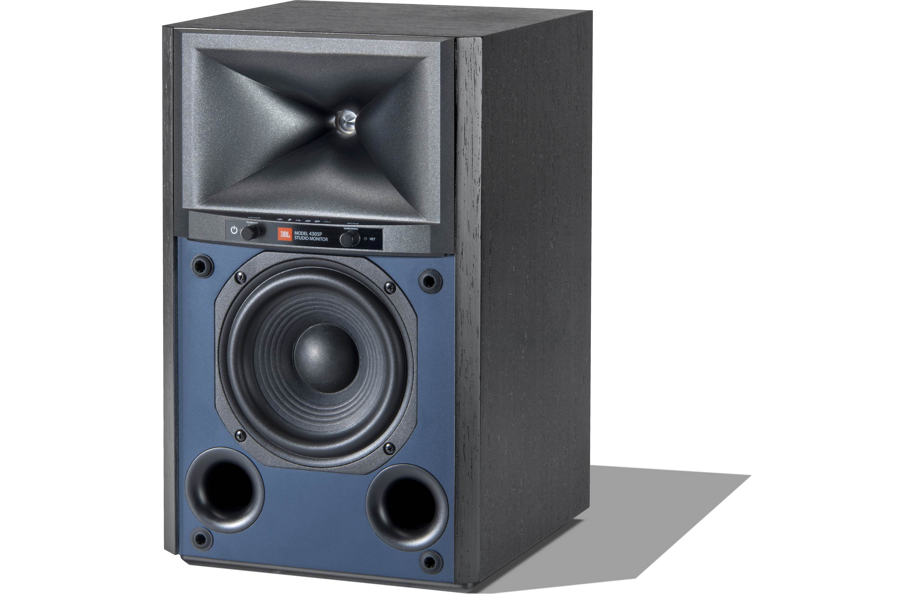 JBL 4305P Powered Studio Monitor Bookshelf Speakers - Professional Audio Pair (Factory Refurbished) - Perfect for Home Studios, DJ Setups & Music Production