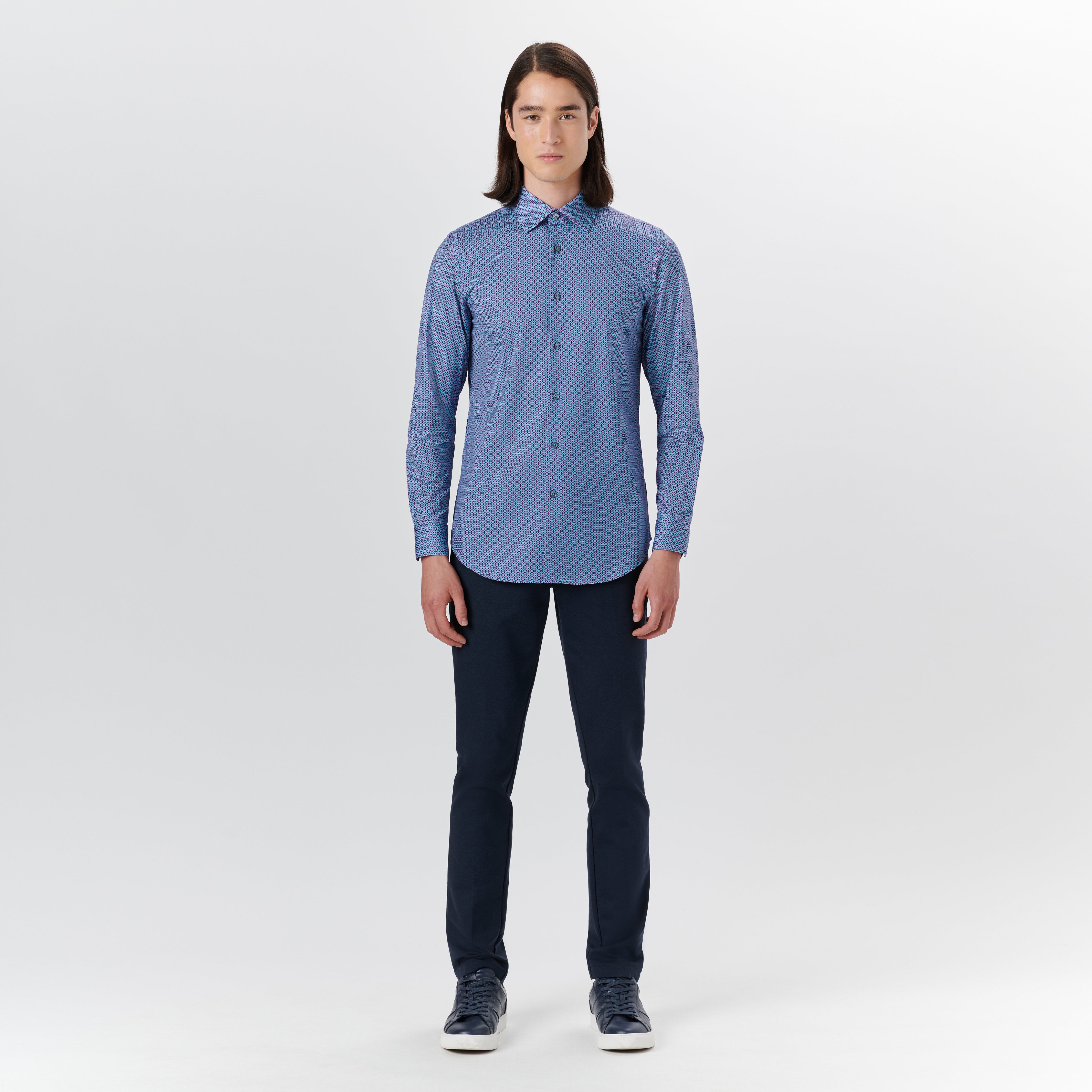 JAMES Beehive Print 100% Cotton Casual Shirt for Men - Comfortable & Stylish for Everyday Wear, Office, and Outdoor Activities