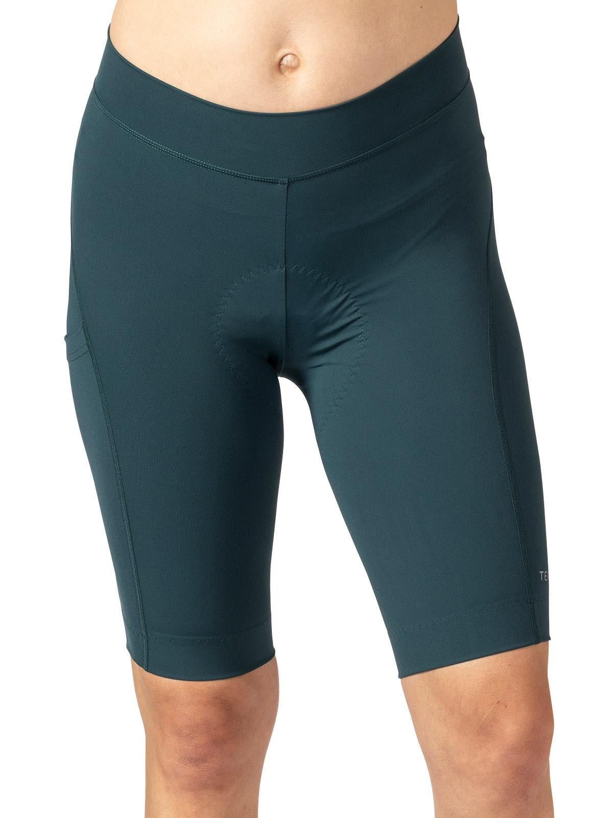 Women's Terry Bike Shorts with Padding - High Waisted 11