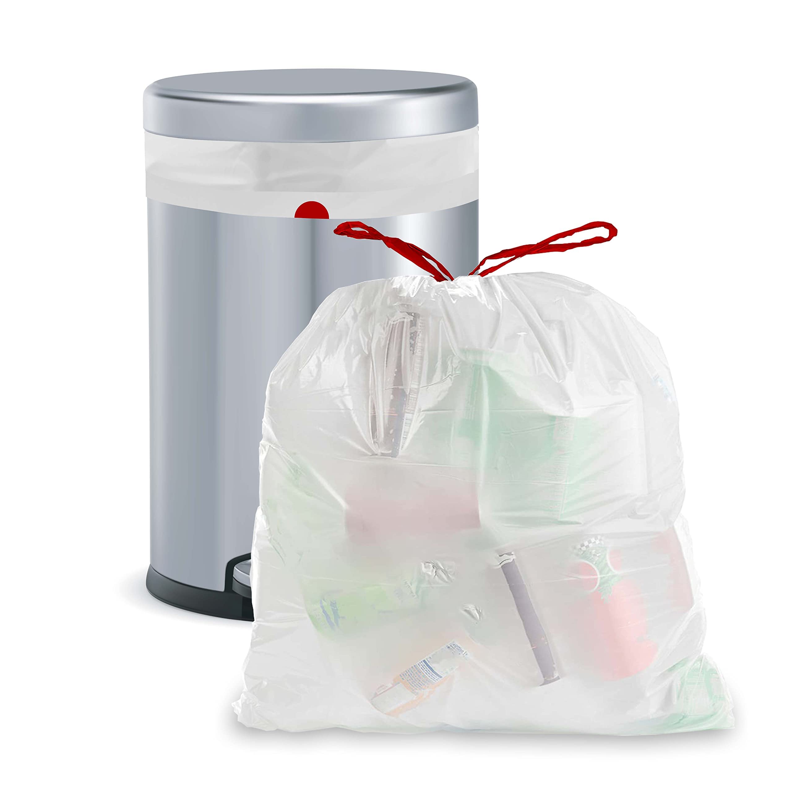 Aluf Plastics 13 Gallon Tall Kitchen Trash Bags - 200 Count Bulk (24