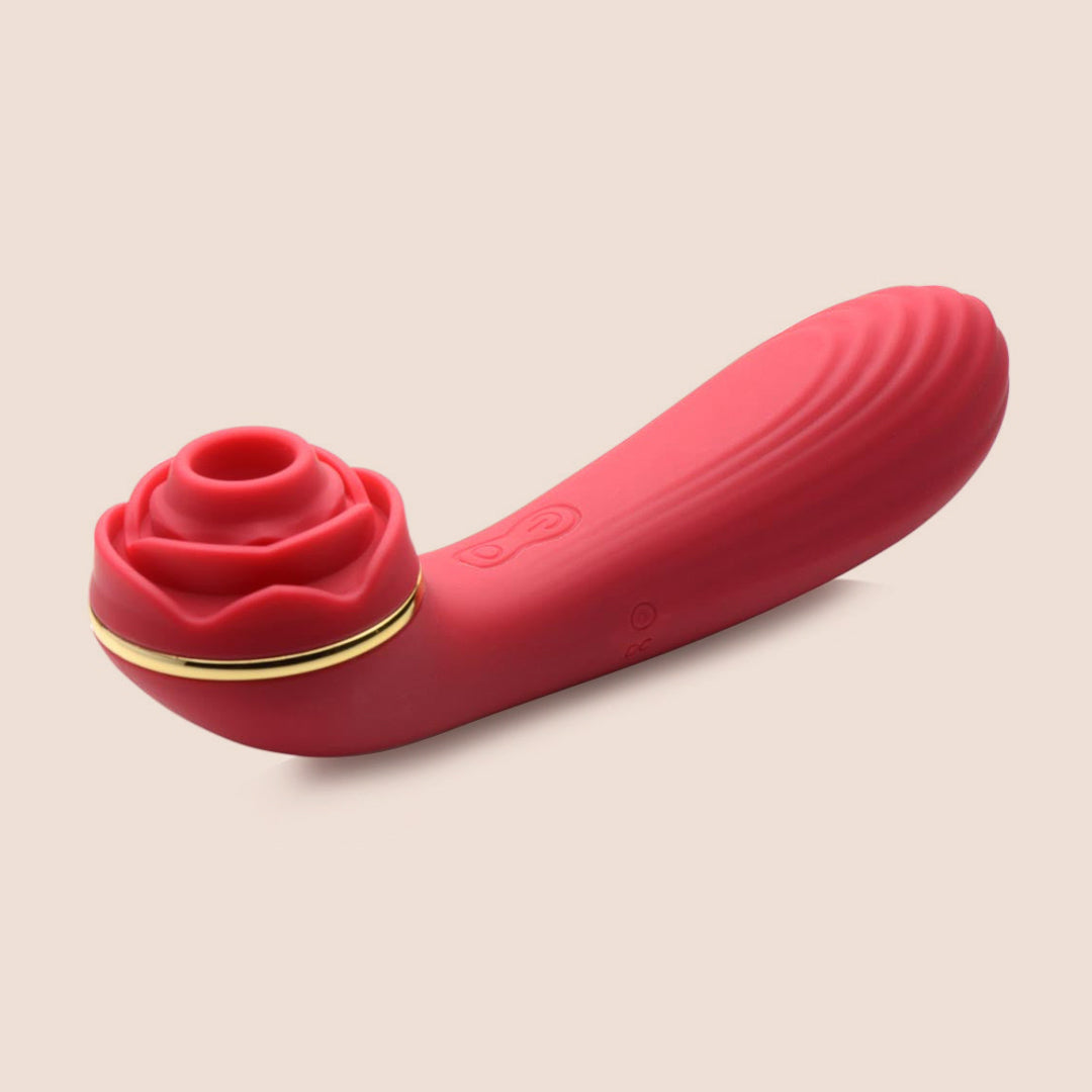 Bloomgasm Passion Petals - Rose-Shaped Suction Clitoral Vibrator for Women | Rechargeable G-Spot Stimulator | Perfect for Solo Play & Couples Intimacy | Discreet & Powerful Pleasure Toy