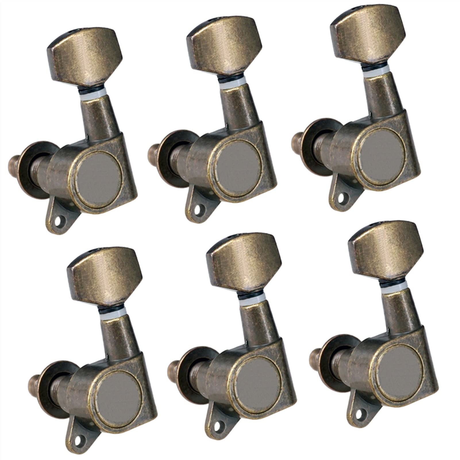 6-Piece Sealed Gear Guitar Tuning Pegs Machine Heads for Acoustic & Electric Guitars - Premium Replacement Parts for Smooth Tuning & Enhanced Performance | Perfect for Guitar Maintenance, Upgrades & Professional Use