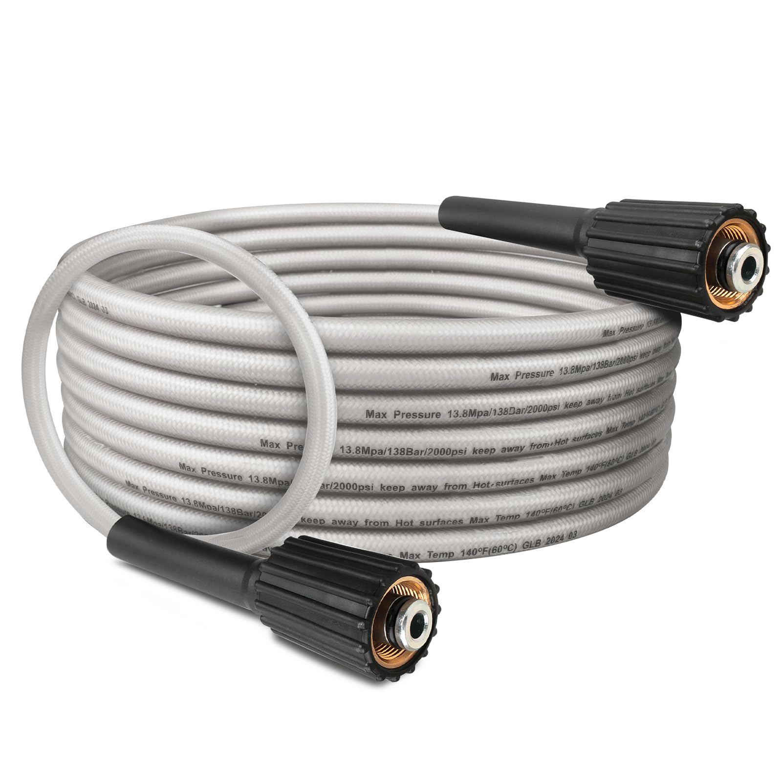 Ryobi Power Washer Replacement Hose - Compatible with RY141600, RY141612, RY141812G Models (Part #308835074) - High Pressure Washer Hose for Home Cleaning, Driveway Washing & Outdoor Surface Maintenance