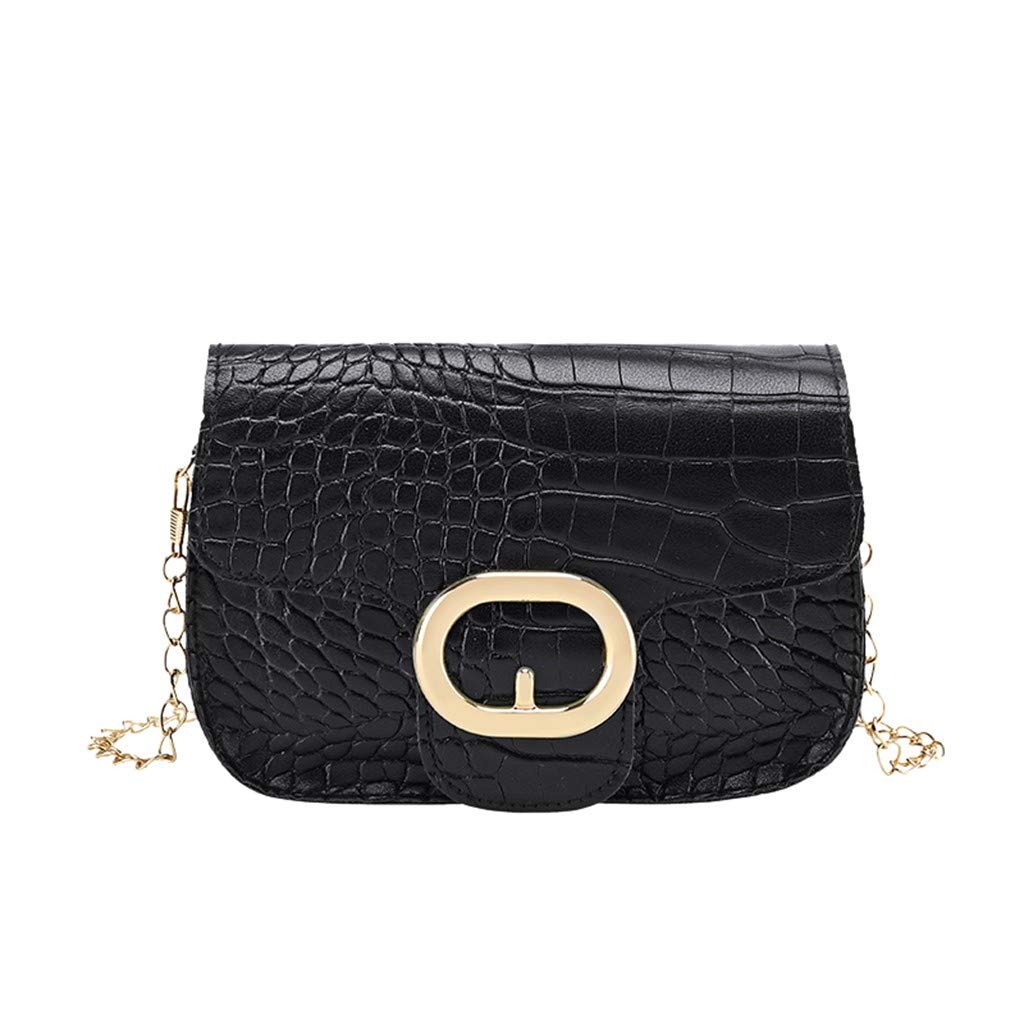 Stylish Women's Crossbody Shoulder Bag - Fashionable Small Handbag with Hasp Closure for Daily Use, Travel & Shopping (Black, One Size)