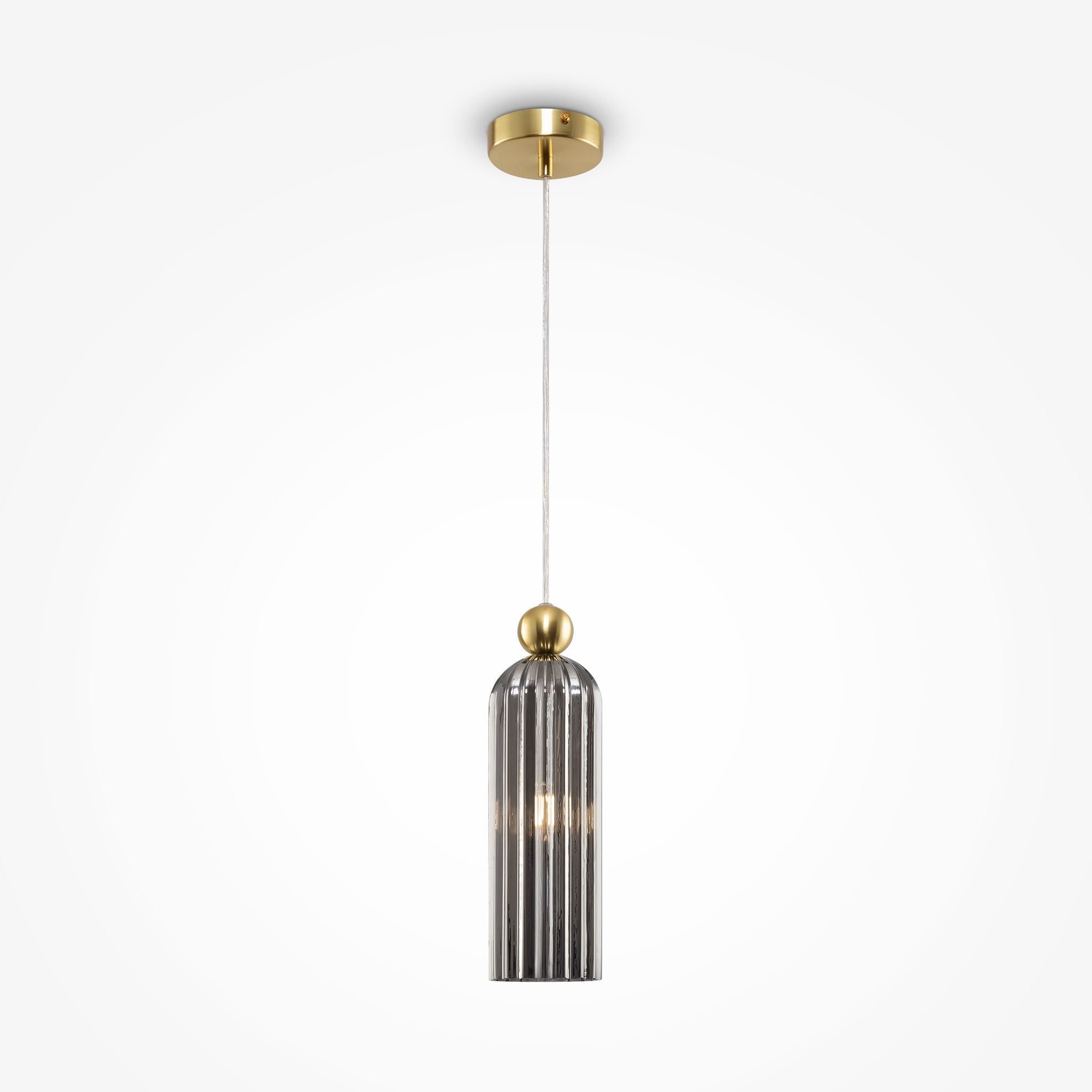 Vintage Pendant Light - Brass & Grey/Brass & Cognac/Brass & White Finish IP20 Rated - Perfect for Dining Room, Kitchen Island or Bedroom Lighting