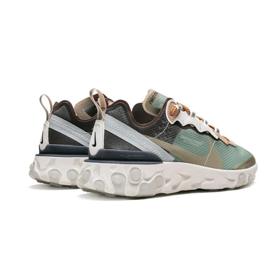 Nike React Element 87 Undercover Sneakers - Green Mist & Summit White Colorway | Lightweight Running Shoes for Men & Women | Perfect for Jogging, Gym Workouts & Casual Wear