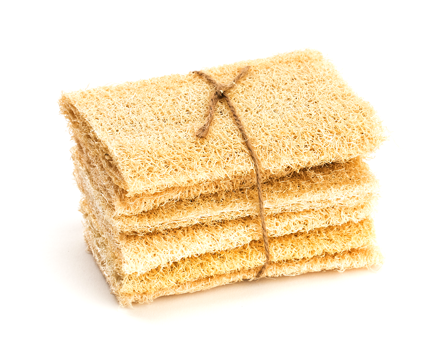 Organic Heirloom Mayan Compostable Loofah Sponges - 6 Pack Eco-Friendly Bath & Kitchen Scrubbers for Sustainable Cleaning