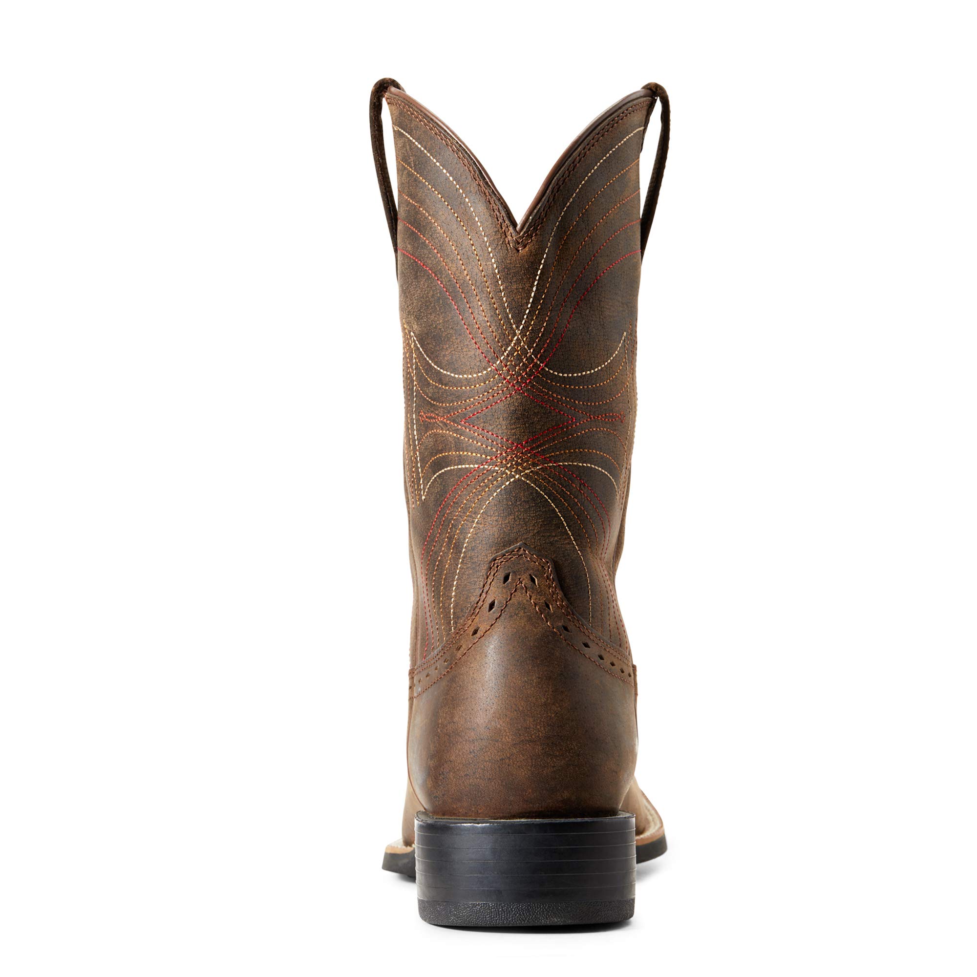 Ariat Men's Sport Wide Square Toe Cowboy Boots - Western Work & Riding Boots for Men - Durable Leather Boots for Ranch, Rodeo & Outdoor Activities