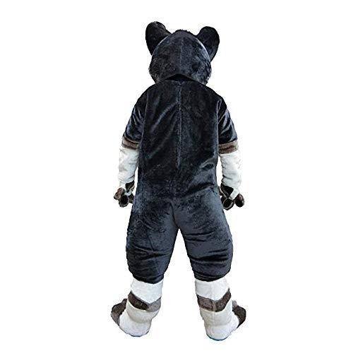Grey Husky Dog Mascot Costume for Adults - Halloween Party, Cosplay, and Animal Theme Events