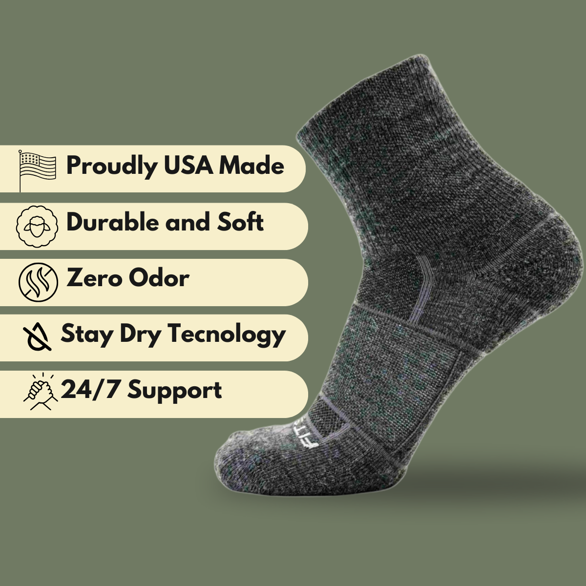 ISW Isolwool No Show Running Socks - 3 Pair Pack for Men & Women - Moisture Wicking, Breathable & Odor Resistant - Perfect for Gym, Jogging & Daily Wear