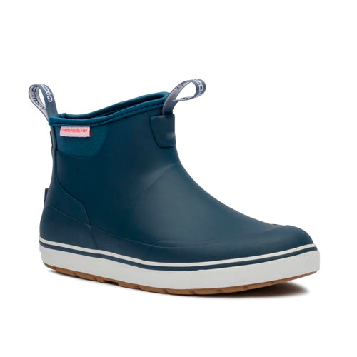 Grunden's Men's Deck Boss Ankle Fishing Boots - Waterproof Non-Slip Rubber Boots for Fishing, Hunting & Outdoor Work - Ideal for Deck, Dock & Wet Conditions
