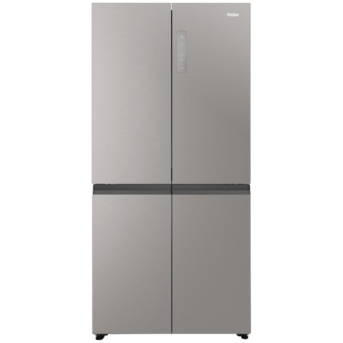 Haier 463L Quad Door Refrigerator in Satina Silver | HRF530YS | Energy Efficient French Door Fridge with Spacious Storage for Large Families & Entertaining