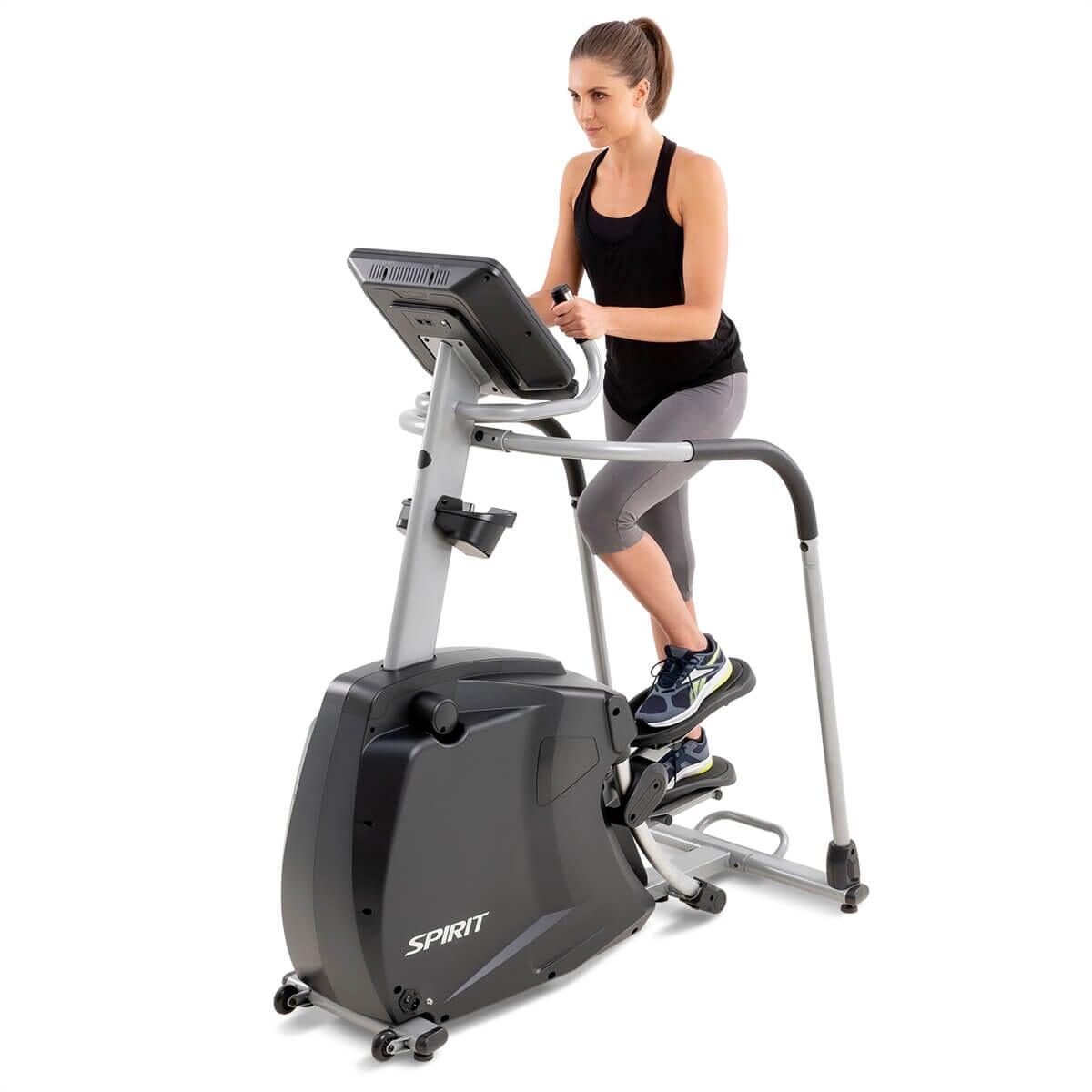 Spirit Fitness CS800 Stepper Machine - Compact Home Exercise Equipment for Cardio & Leg Workouts - Perfect for Small Spaces & Apartment Workouts