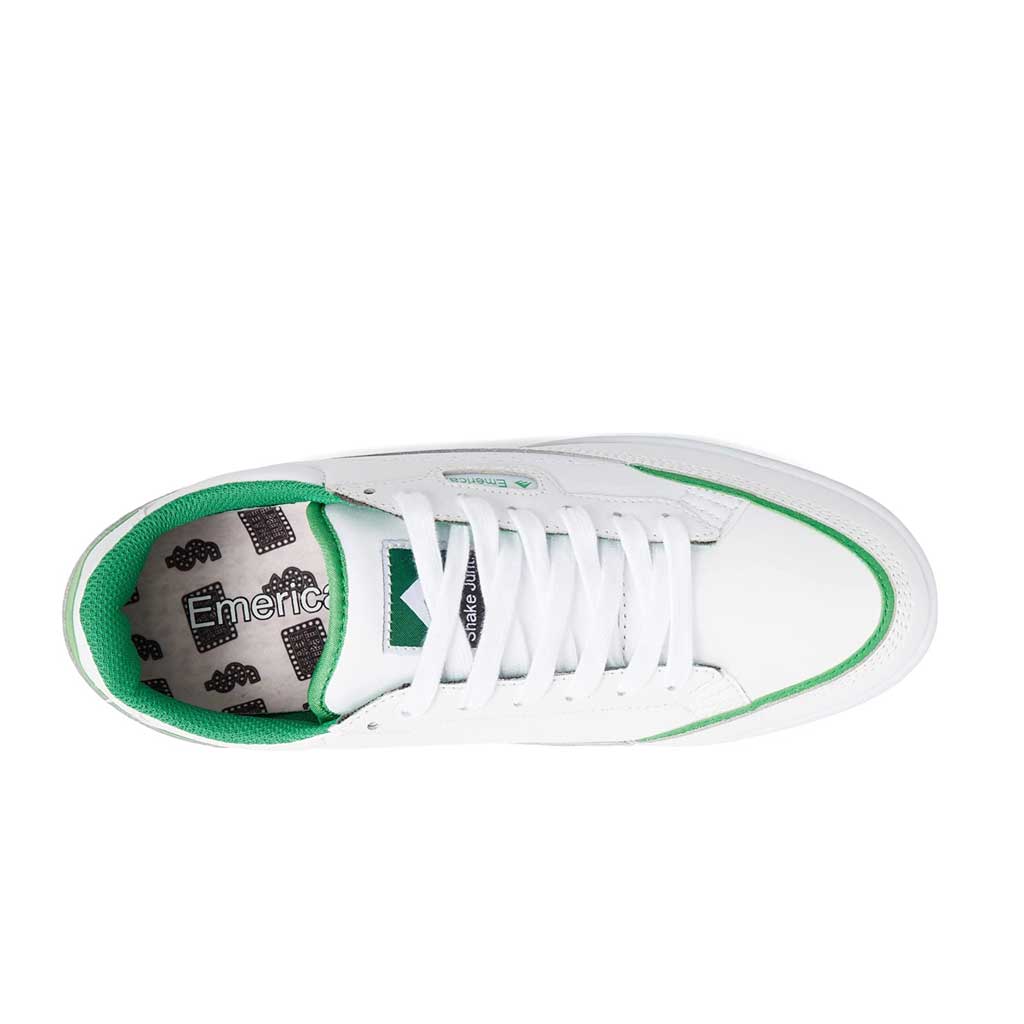 Emerica x Shake Junt Gamma Skateboard Shoes - White | High-Performance Skate Shoes for Street & Park Riding | Perfect for Skaters & Sneaker Enthusiasts