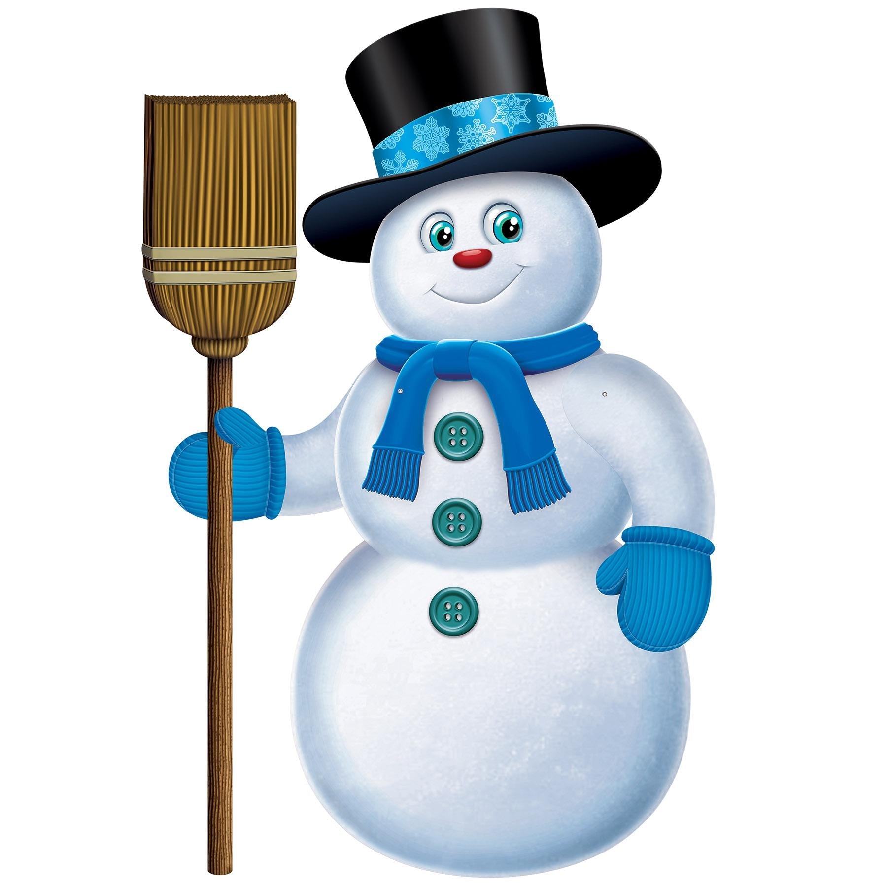 12 Pack Beistle Christmas Jointed Snowman Decorations - Fun Holiday Party Decor for Home, Office & Festive Gatherings