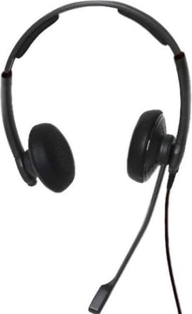 DataLocker Wired Gaming Headset with Microphone for PC - TAA Compliant Push-to-Talk (PTT) Headphones with Noise Cancellation, In-Line Volume Control & Adjustable Headband | 3.5mm Audio Jack for Skype Calls, Online Gaming, and Home Office Use