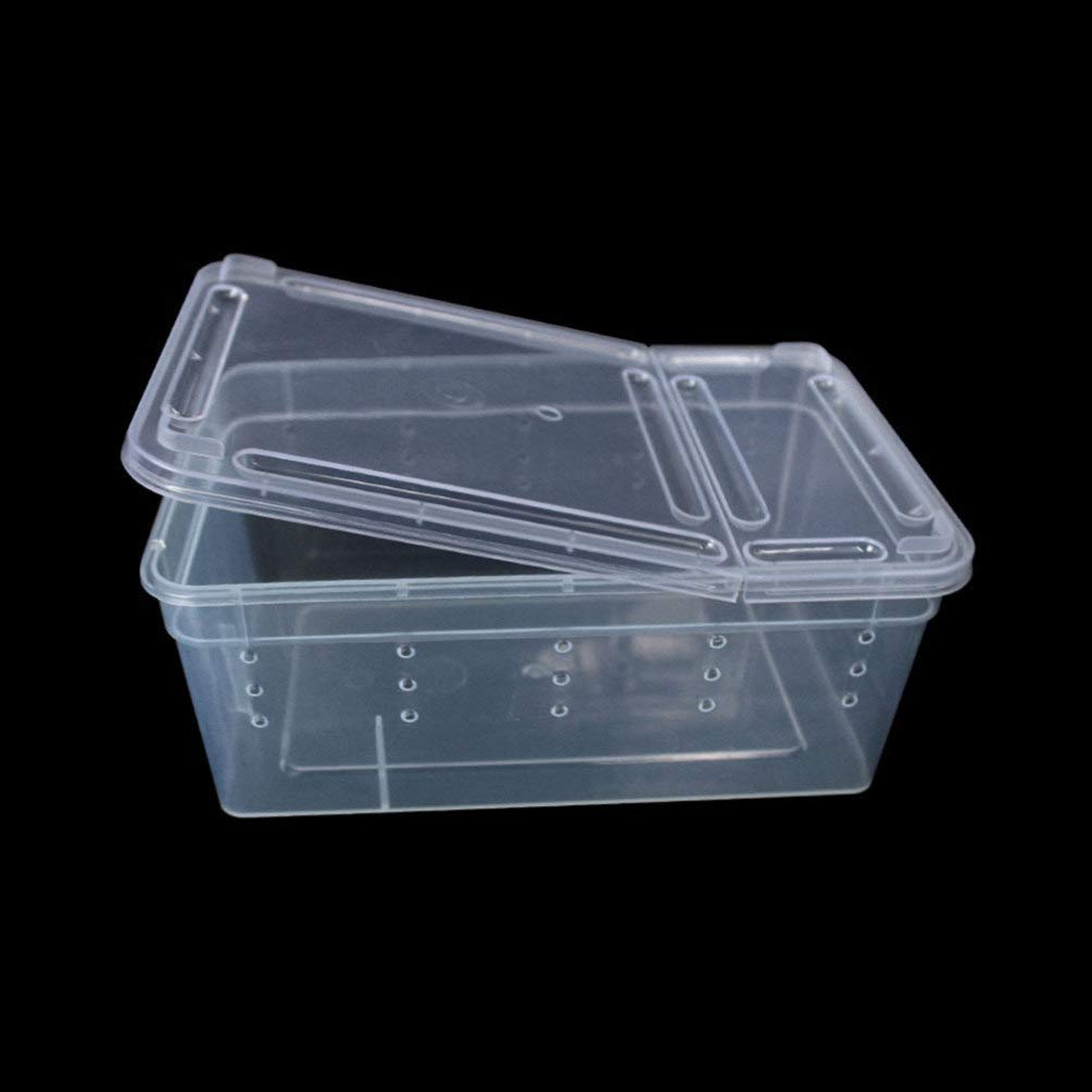 Balacoo 2-Pack Reptile Food Containers - Spider, Gecko, Horned Frog, Snake, Turtle & Small Pet Feeding Dishes - Escape-Proof Terrarium Tank Accessories for Feeding & Climbing Enrichment (Great for Desert & Tropical Habitats)