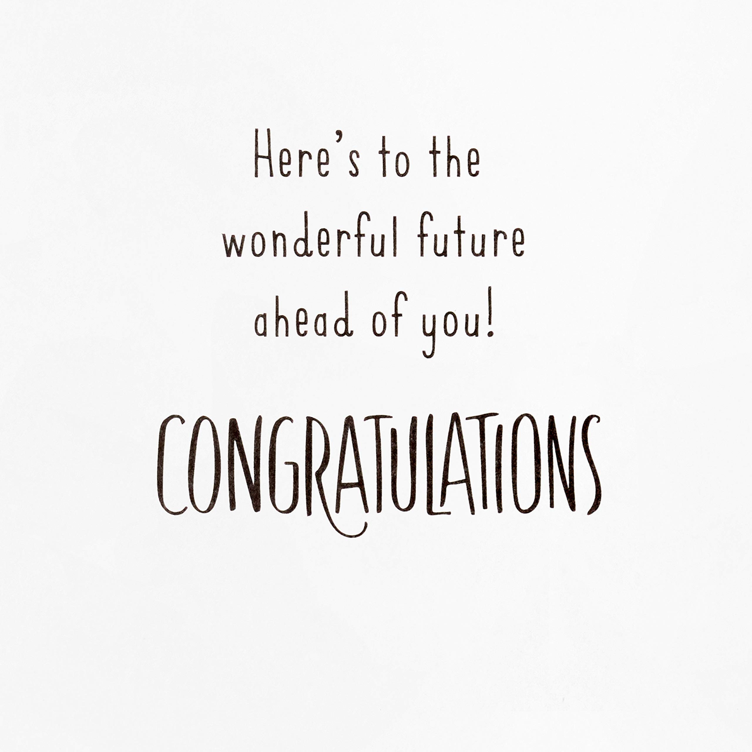 Hallmark Graduation Cards Pack - 8 Inspirational Greeting Cards with Envelopes for Graduates | Perfect for High School & College Graduation Gifts, Commencement Celebrations & Congratulations