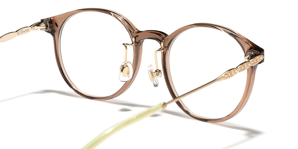 JINS x Disney Frozen Anna 048 Eyeglasses - Kids' Blue Light Blocking Glasses for Screen Time & Reading - Perfect for School, Gaming, and Movie Nights