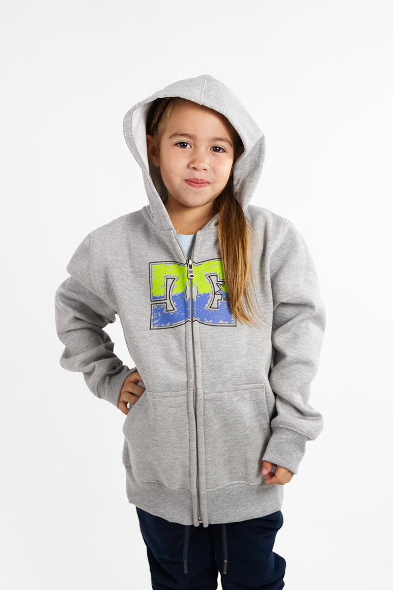 DC Kids Kangaroo Star Inline Camper Jacket (GRM) - Warm & Stylish Outerwear for Boys & Girls - Perfect for School, Outdoor Adventures & Winter Play