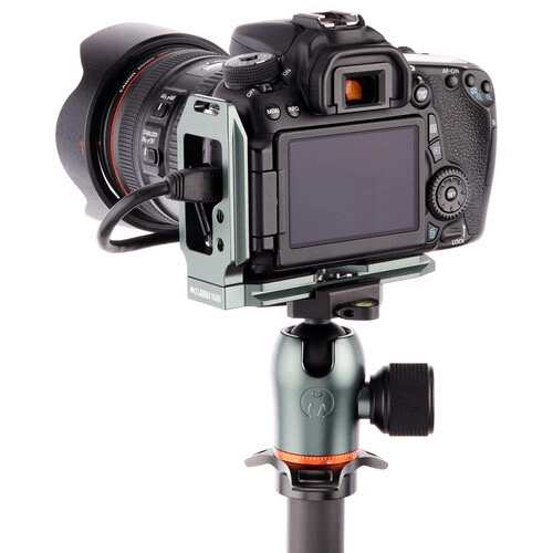 3 Legged Thing QR11 FBC 2.0 Universal L Bracket for DSLR Cameras - Metallic Slate Gray - Compatible with Canon, Nikon, Sony - Perfect for Landscape & Portrait Photography