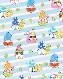 Blue Summer Beach Cool Gnome