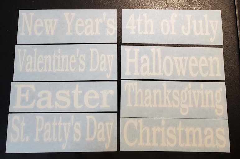 Holiday Storage Bin Labels - Custom Garage & Home Organization Labels for Storage Totes (Christmas, Easter, Halloween) - Perfect for Seasonal Decor Storage & Closet Organization