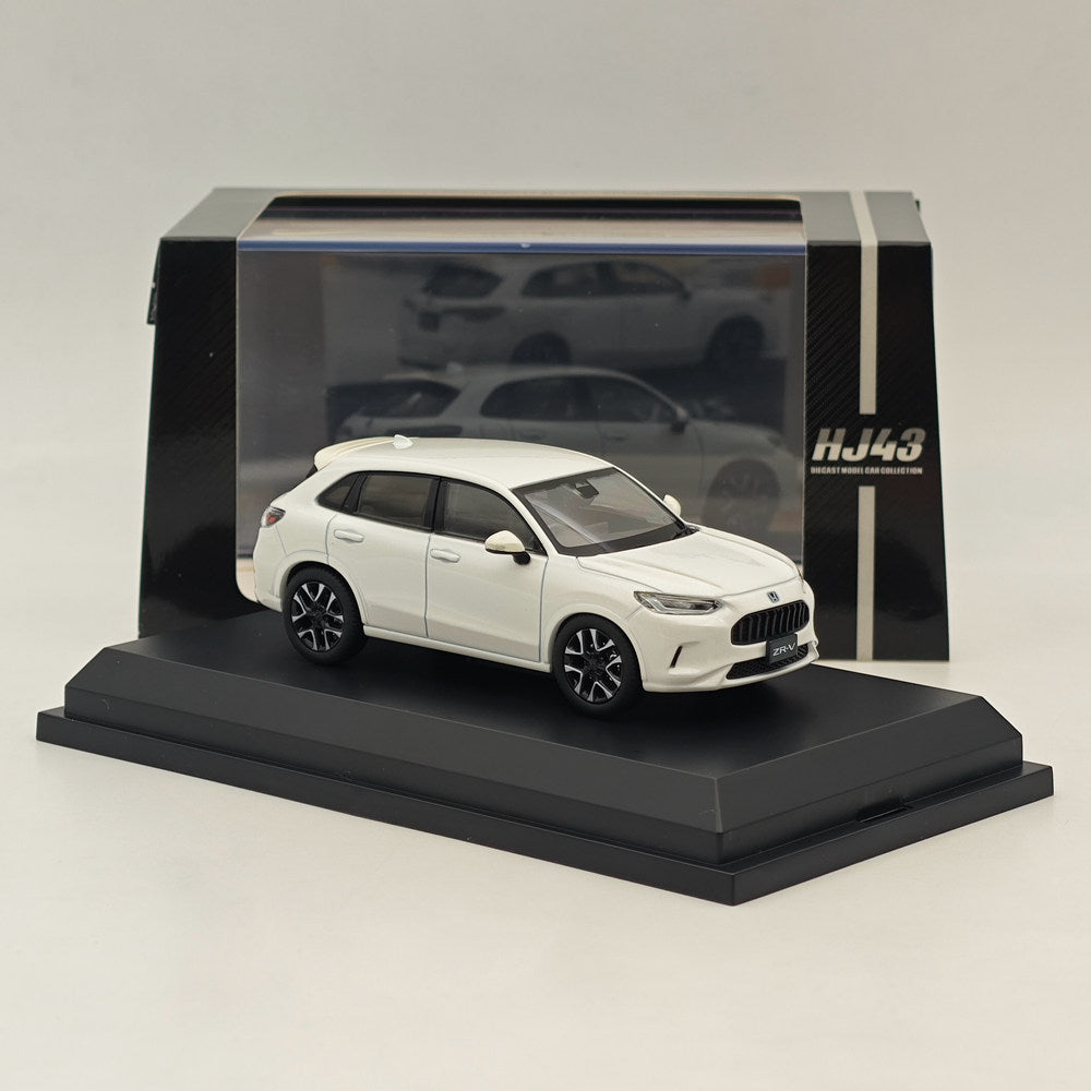 1/43 Scale Hobby Japan ZR V e:HEV Platinum White Diecast Model Car (HJ431005W) - Collectible Miniature Vehicle for Display & Gift Giving
