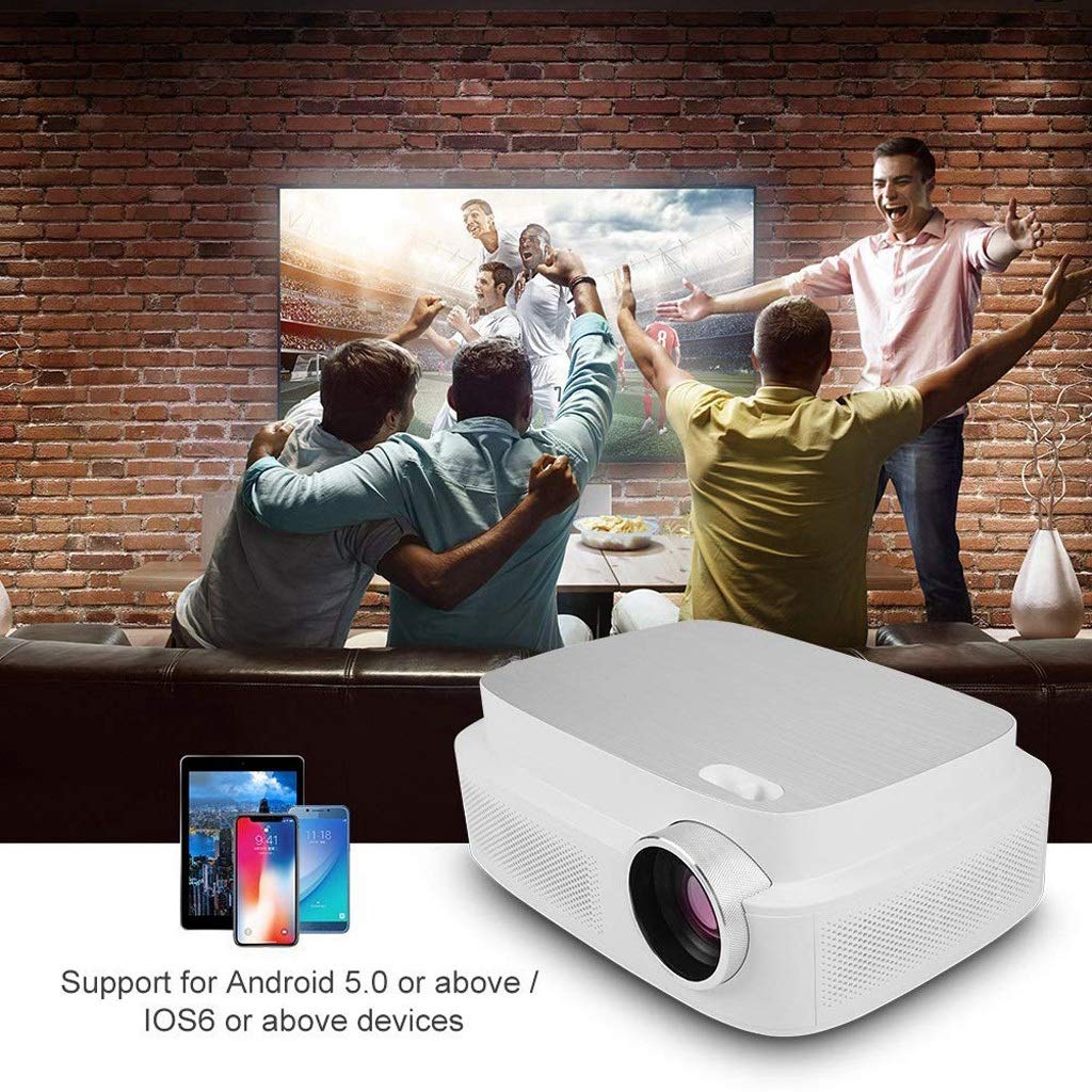 YADECL Mini Projector - 1080P Full HD Portable Home Theater Projector for Movies, Gaming & Outdoor Camping | Compact Home Cinema Projector with HDMI & USB Support