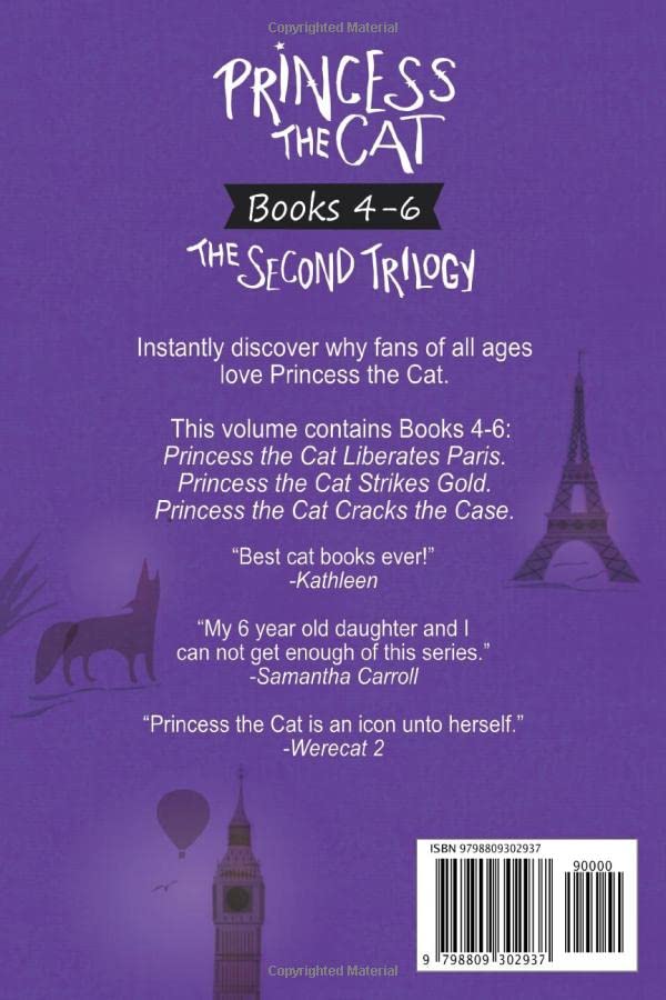 Princess the Cat Trilogy Books 4-6: Liberates Paris, Strikes Gold & Cracks the Case - Adventure Chapter Book Series for Kids | Perfect for Bedtime Reading & Young Readers