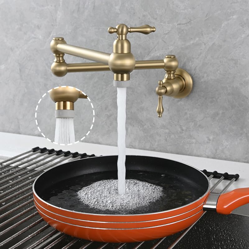 Brushed Gold With Dual Function Nozzle