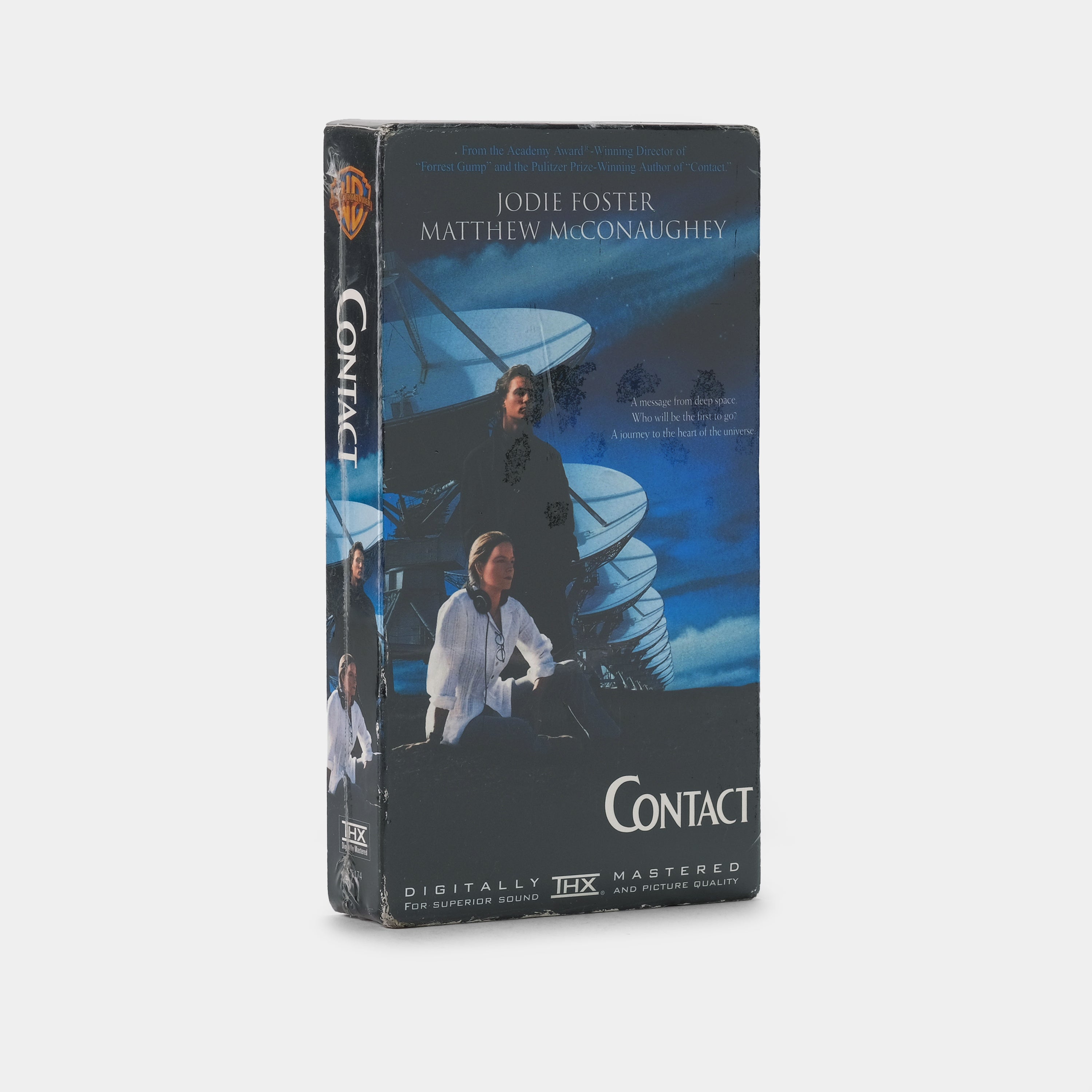 Rare Vintage Sealed Contact VHS Tape - Collectible Movie Memorabilia for 90s Film Enthusiasts - Perfect for Nostalgic Movie Nights & Pop Culture Collections