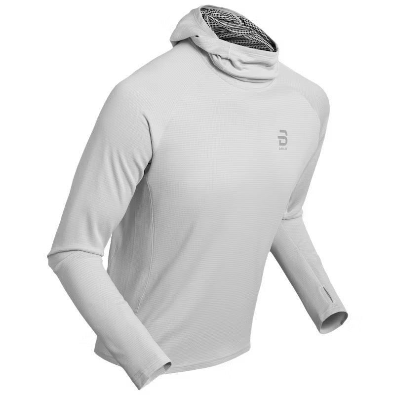 Men's Long Sleeve Run 365 Performance Shirt - White - Moisture Wicking & Breathable Running Top for Men - Ideal for Jogging, Gym Workouts & Outdoor Activities