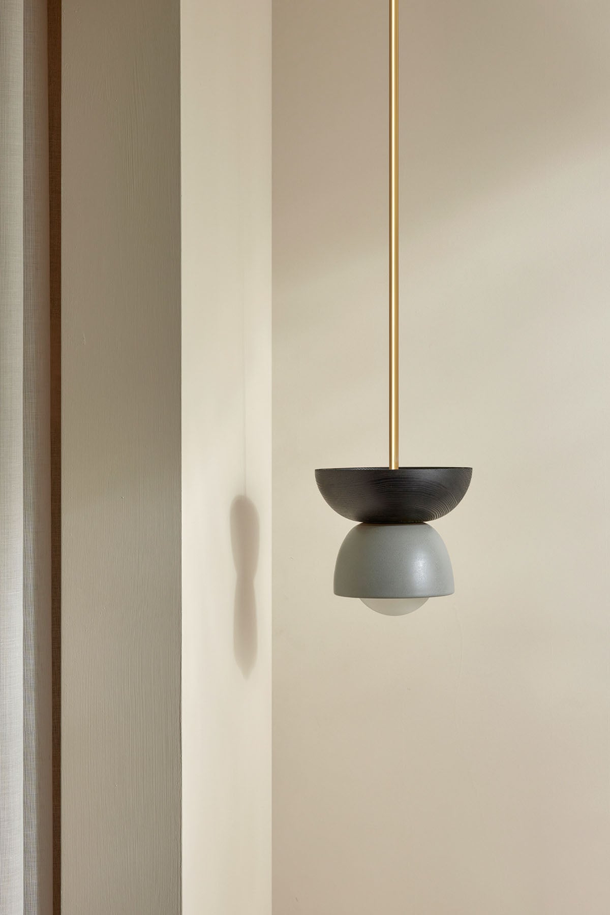 Terra 00 Pendant Light with Solid Rod - Modern Industrial Ceiling Fixture for Kitchen Island, Dining Room & Living Room Decor