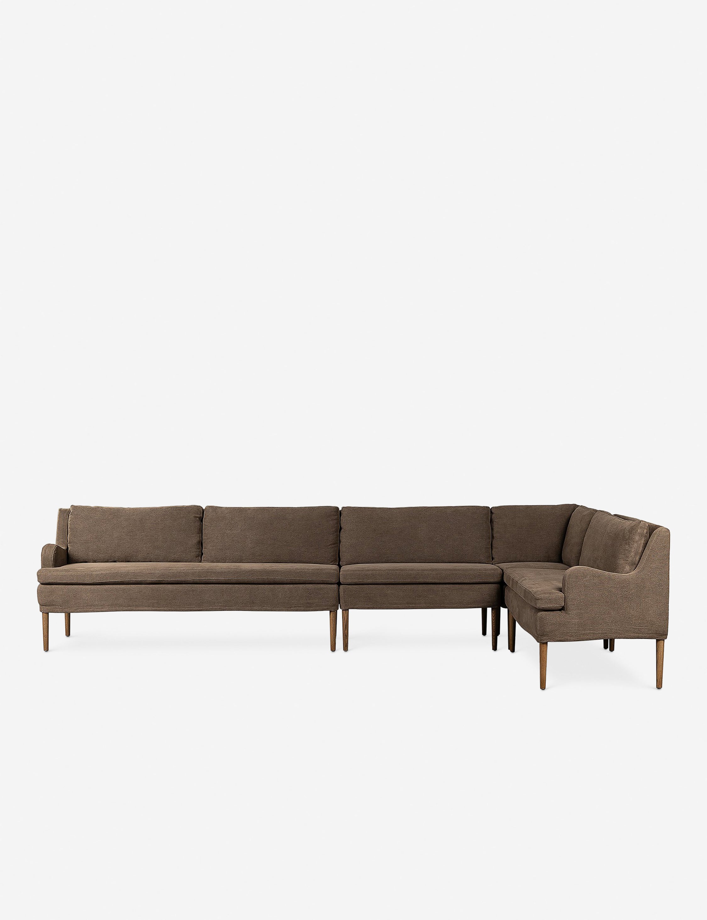 Aurelia Dining Banquette by Amber Lewis x Four Hands - Modern Upholstered Bench for Kitchen, Dining Room & Breakfast Nook - Comfortable Seating Solution for Home Decor