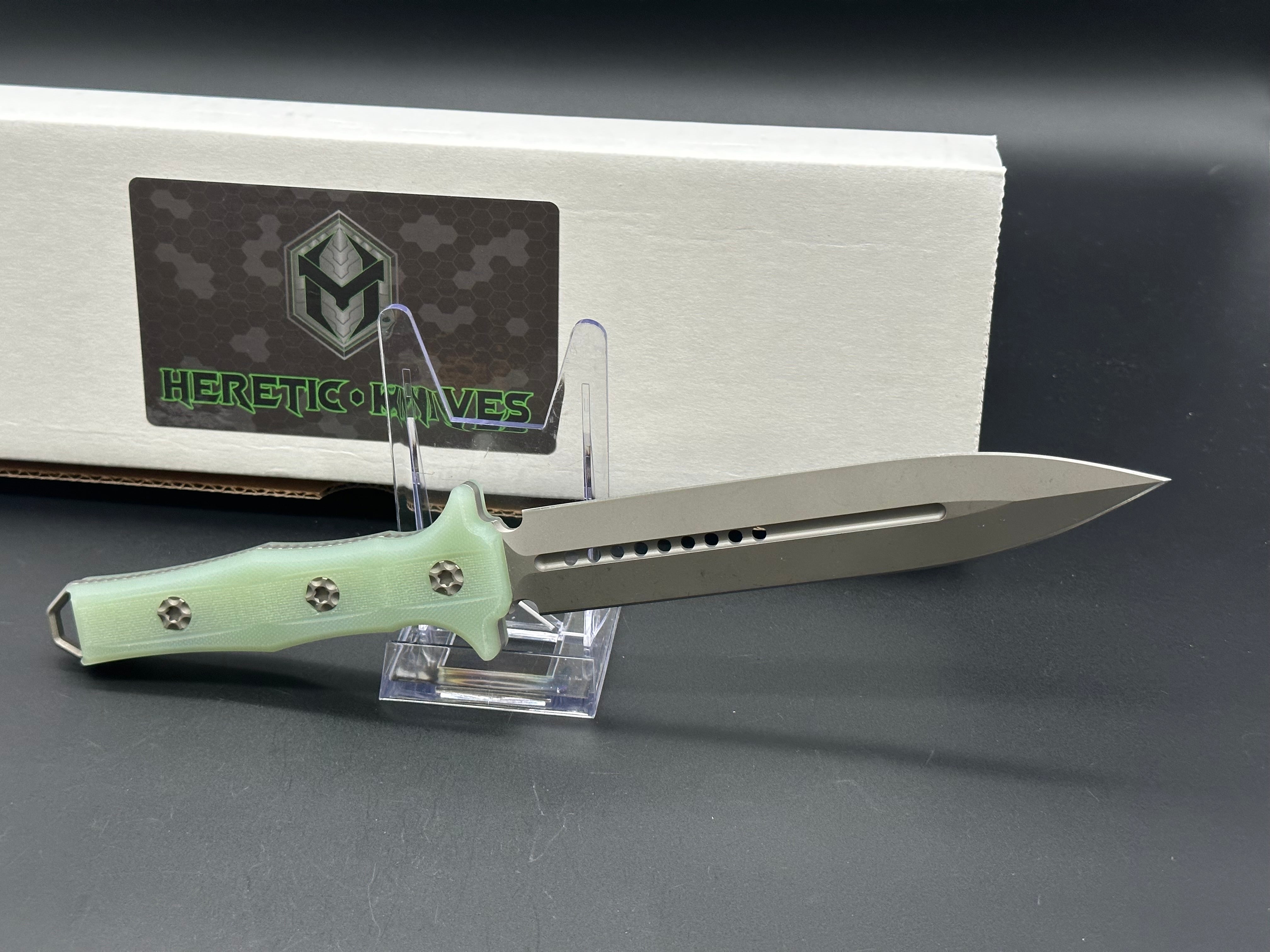 Heretic H003 5A Jade Nephilim Folding Knife - Premium EDC Pocket Knife for Outdoor Camping, Hiking & Survival Gear