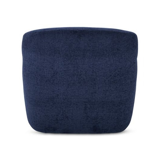 Stevie Lounge Chair - Modern Navy Blue Accent Chair for Living Room, Bedroom & Office - Comfortable Upholstered Reading Chair with Sturdy Wooden Legs - Perfect for Relaxing, Reading & Decorating Your Home