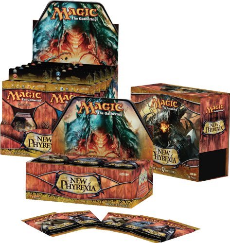 Magic The Gathering: MTG New Phyrexia Fat Pack - Complete Booster Set with Premium Lands & Accessories | Perfect for Collectors & Competitive Play