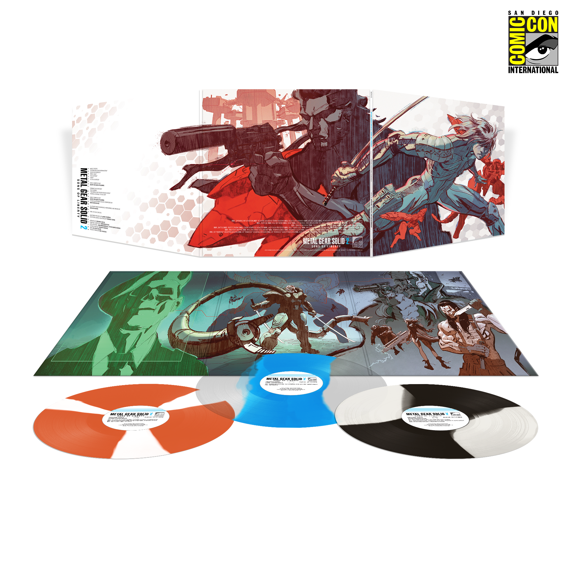 Metal Gear Solid 2: Sons of Liberty Original Video Game Soundtrack (SDCC 2024 Exclusive) - Limited Edition Collector's Item for Gamers & Anime Fans - Perfect for Gaming Sessions, Conventions & Display Collections