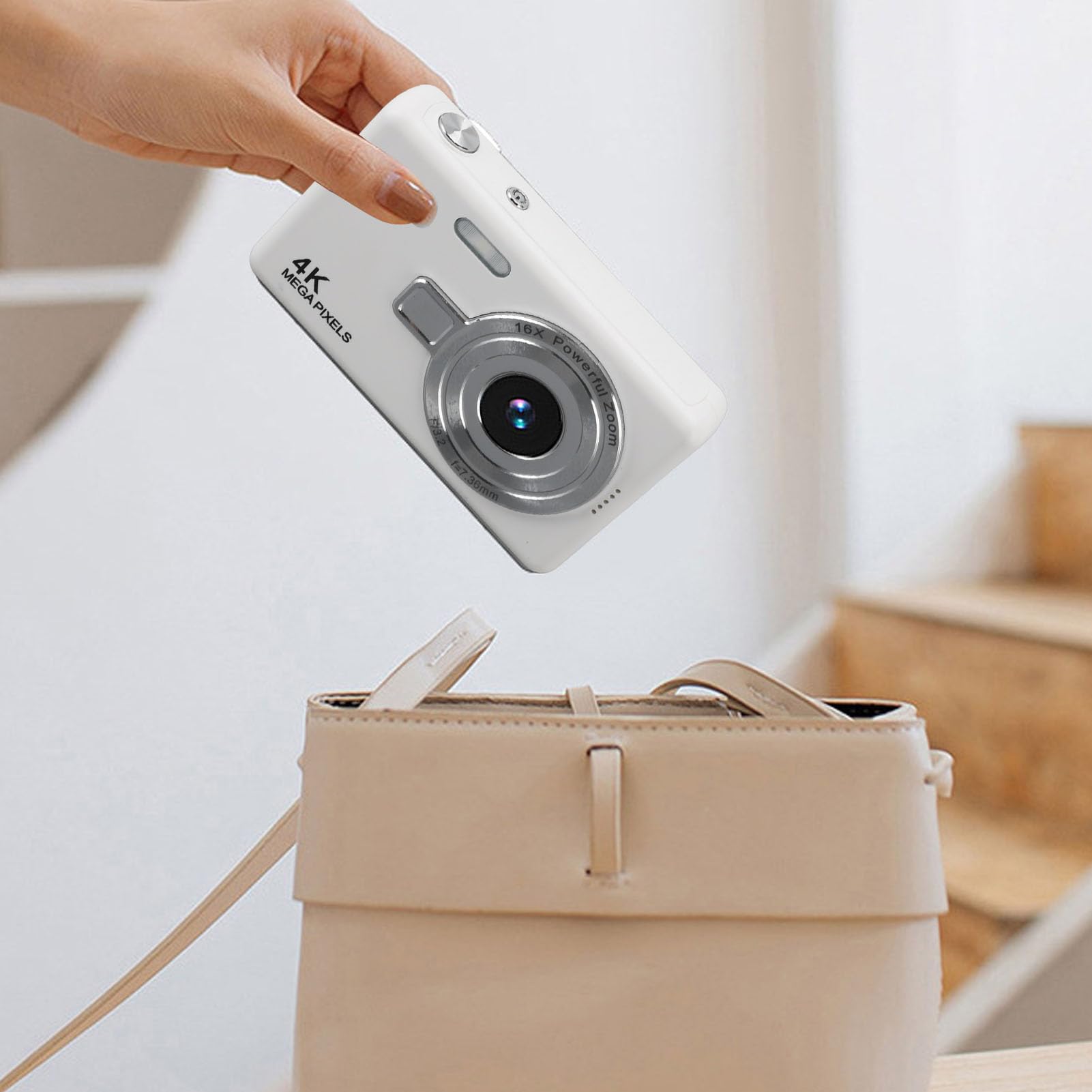 12MP Kids Digital Camera with 16X Zoom & 1080P Video - for Travel & Outdoor Fun