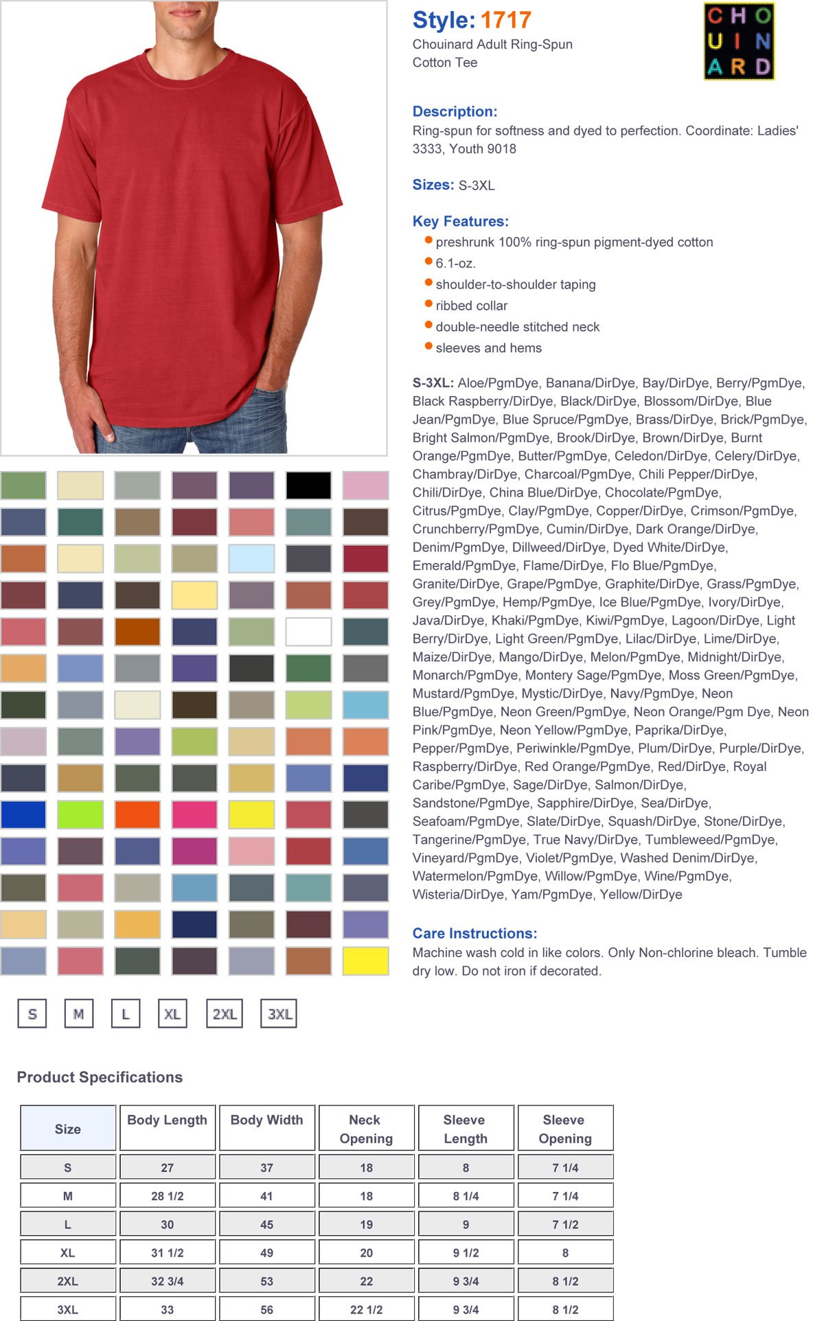Comfort Colors C1717 Men's Ringspun Garment-Dyed T-Shirt - Soft Premium Cotton Tee - Grey - 3XL - Casual Wear & Everyday Comfort