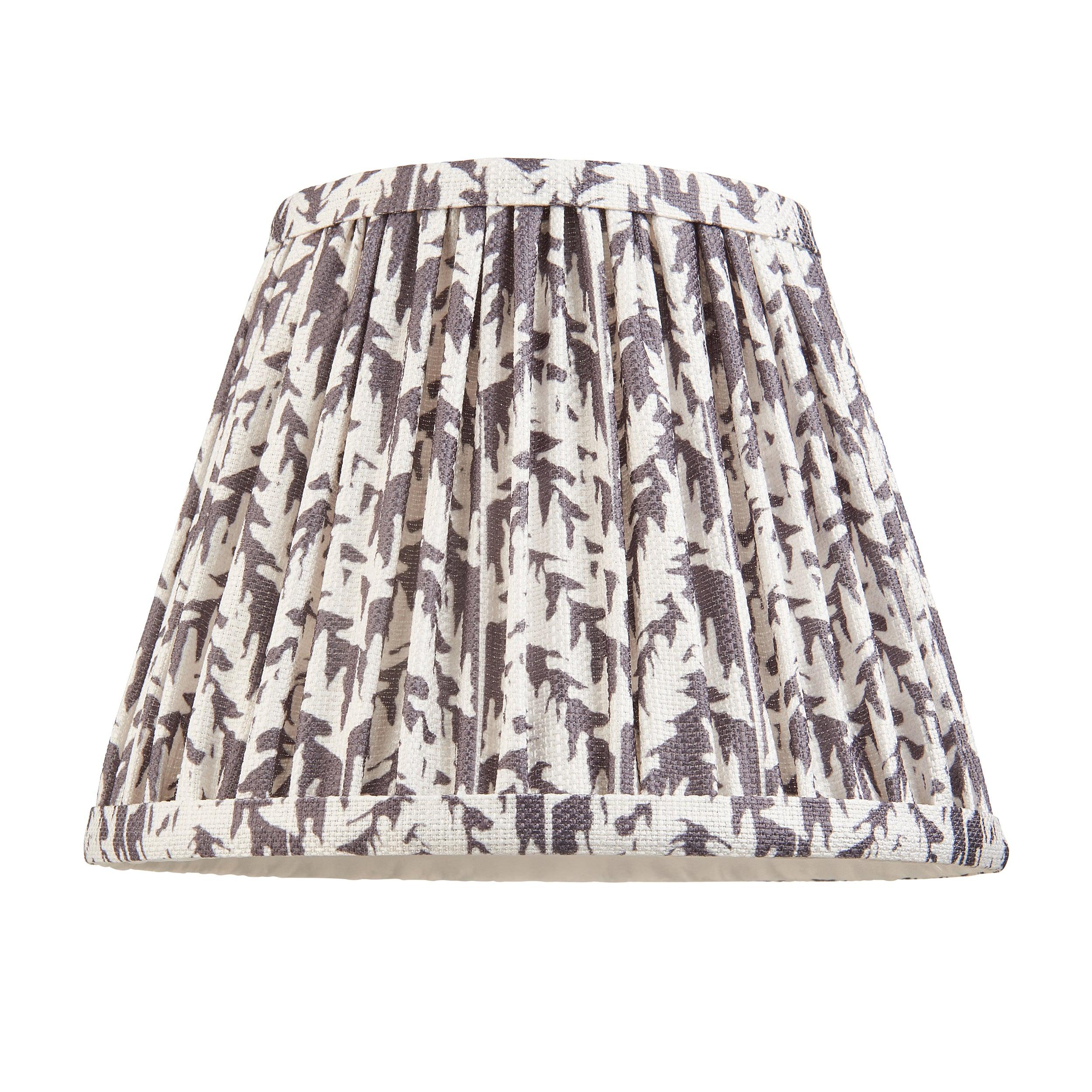 Bibury Pink Table Lamp with 20cm Pearl Grey Leaf Shade - Elegant Home & Office Lighting for Bedroom, Living Room, or Study Desk