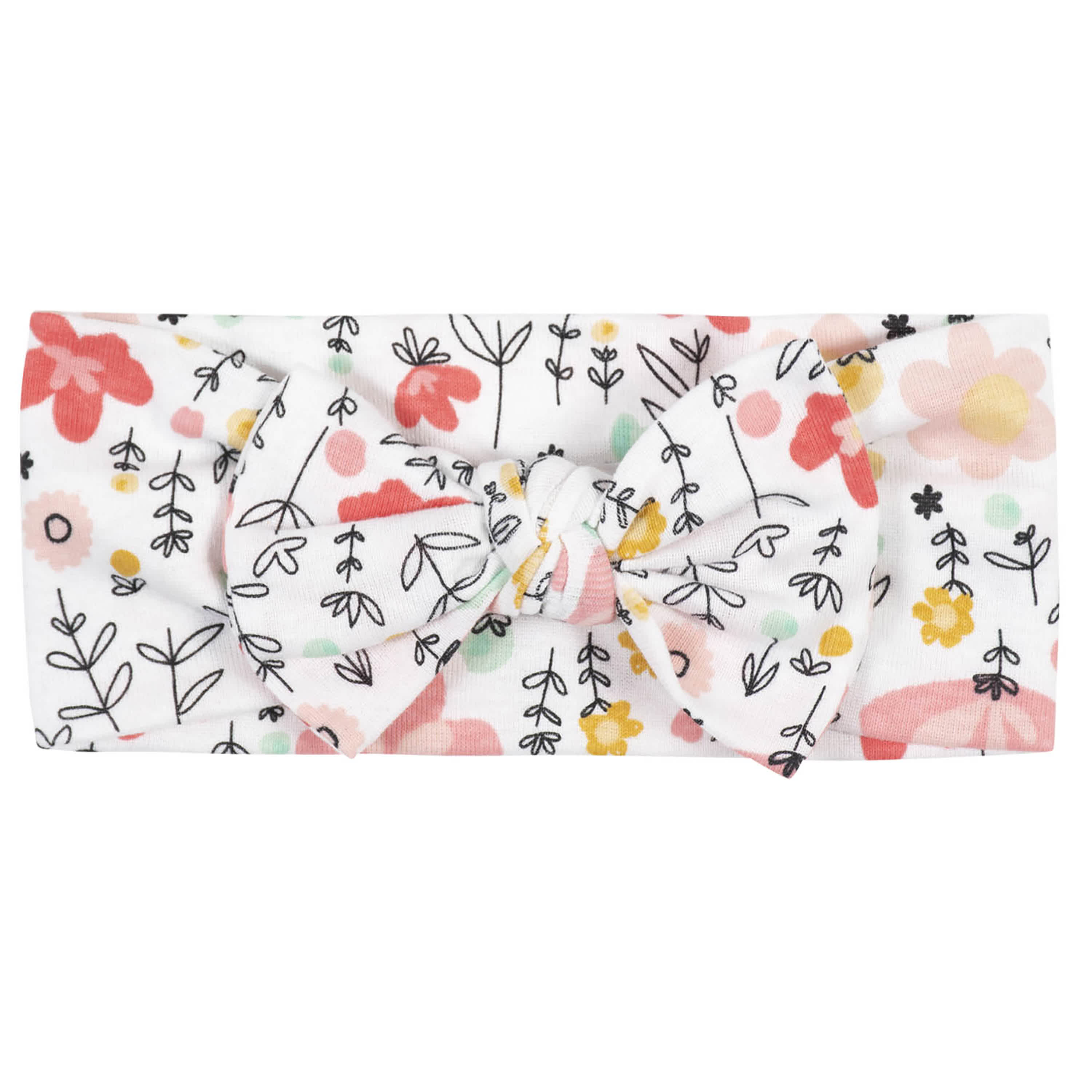 3 Pack Baby Girls Floral Headbands - Soft Stretch Head Wraps for Infants & Toddlers - Perfect for Photos, Parties, and Everyday Wear