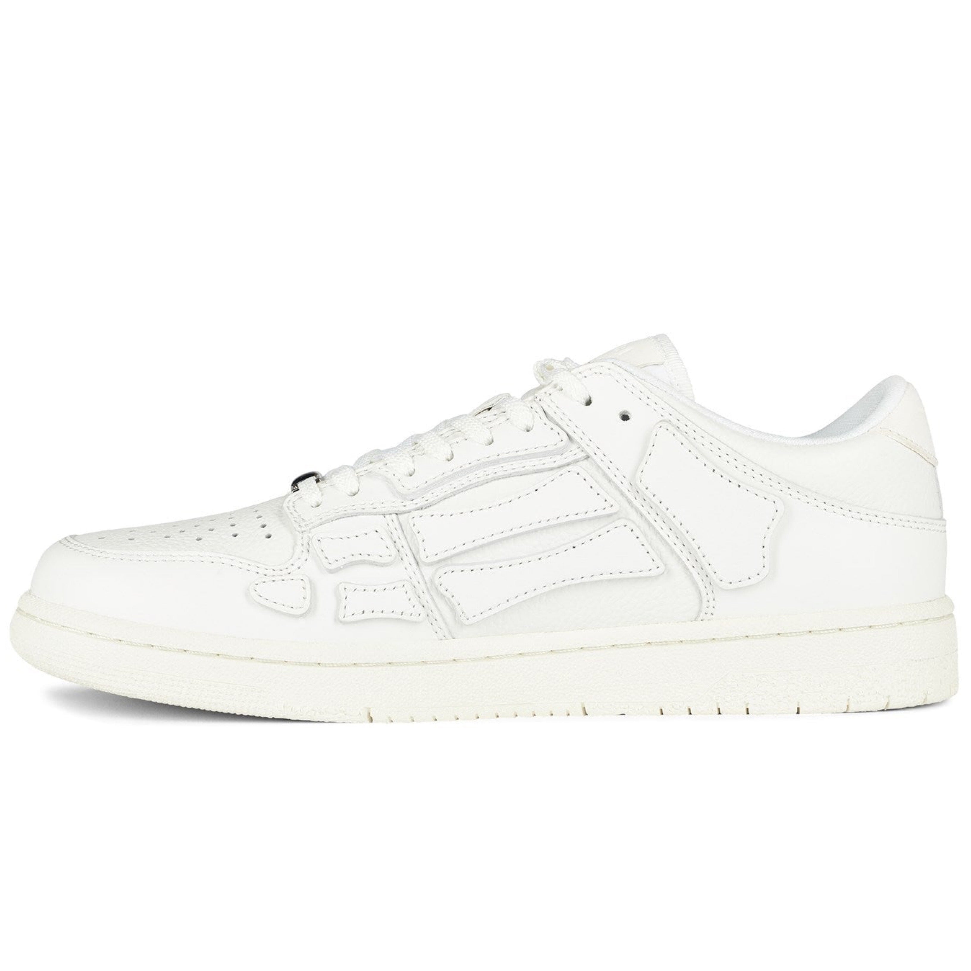 Amiri White Skeleton Low Top Sneakers - Men's Fashion Streetwear Shoes for Casual Wear & Urban Style