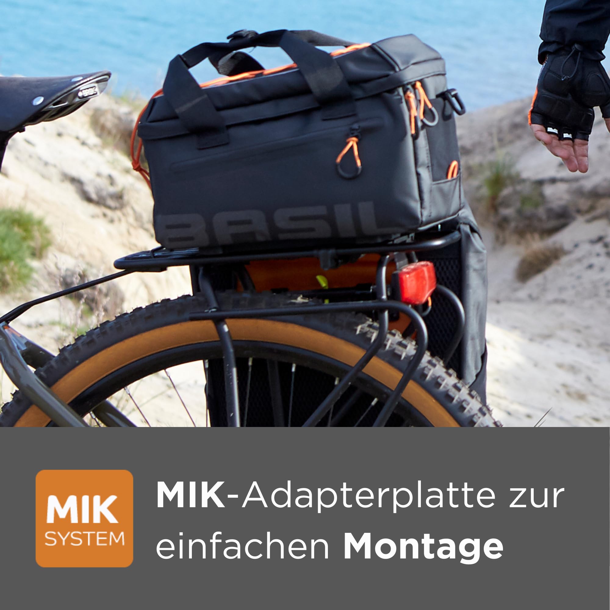 Miles Double Bag MIK 32 Litre Backpack - Waterproof Hiking & Travel Backpack for Outdoor Adventures, Gym & Daily Commute - Black Slate (17760)